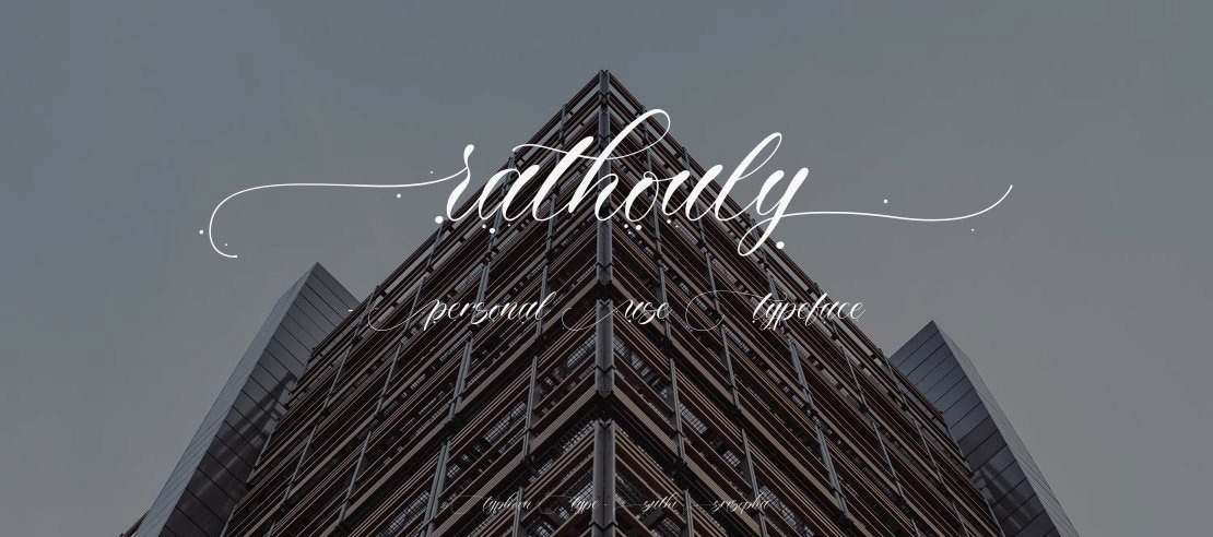 Rathouly - Personal Use Font