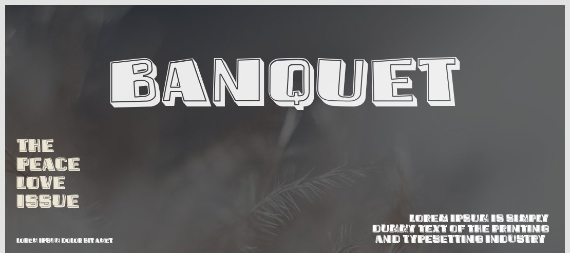 Banquet Font Family