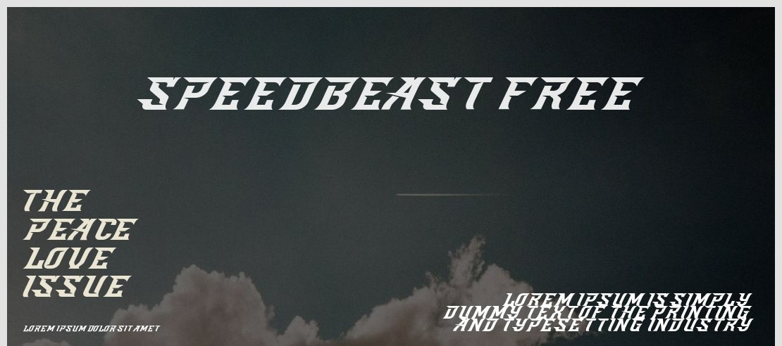 SpeedBeast FREE Font