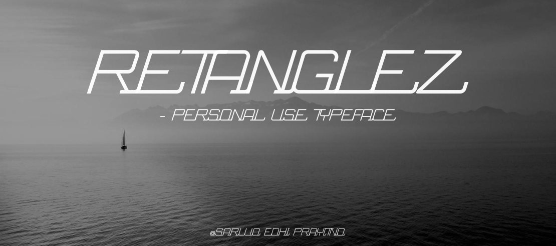 Retanglez - Personal Use Font