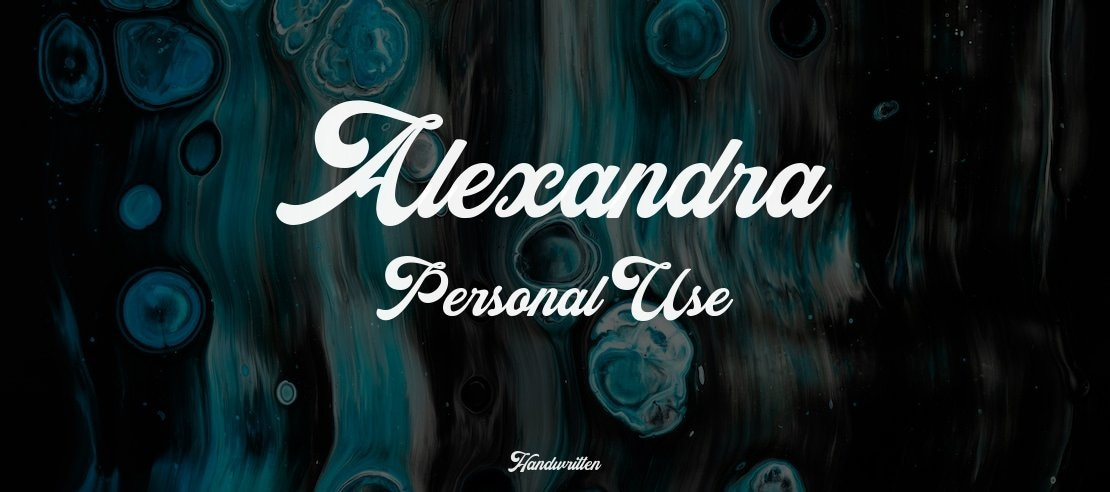 Alexandra Personal Use Font
