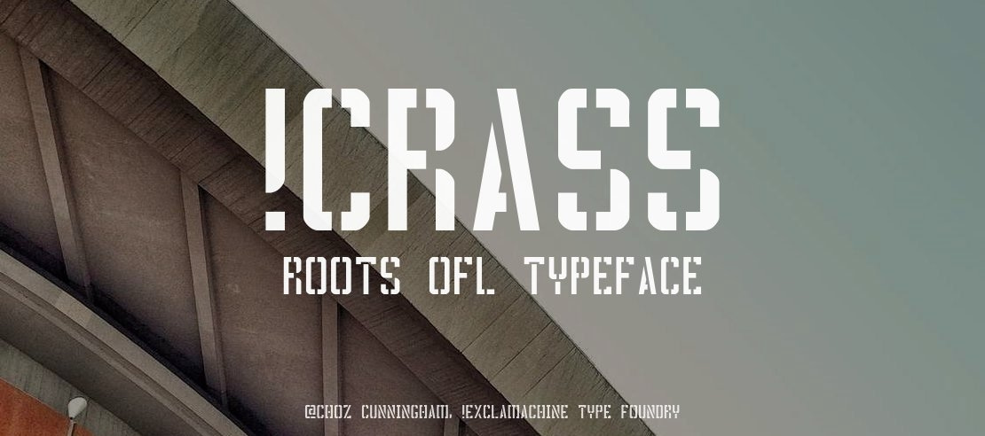 !Crass Roots OFL Font