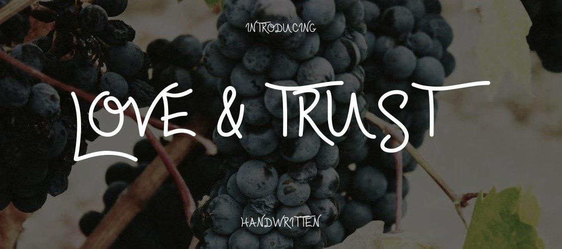 Love & Trust Font Family