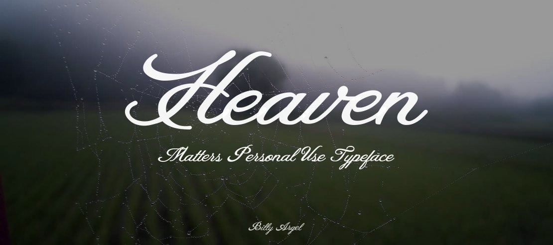 Heaven Matters Personal Use Font