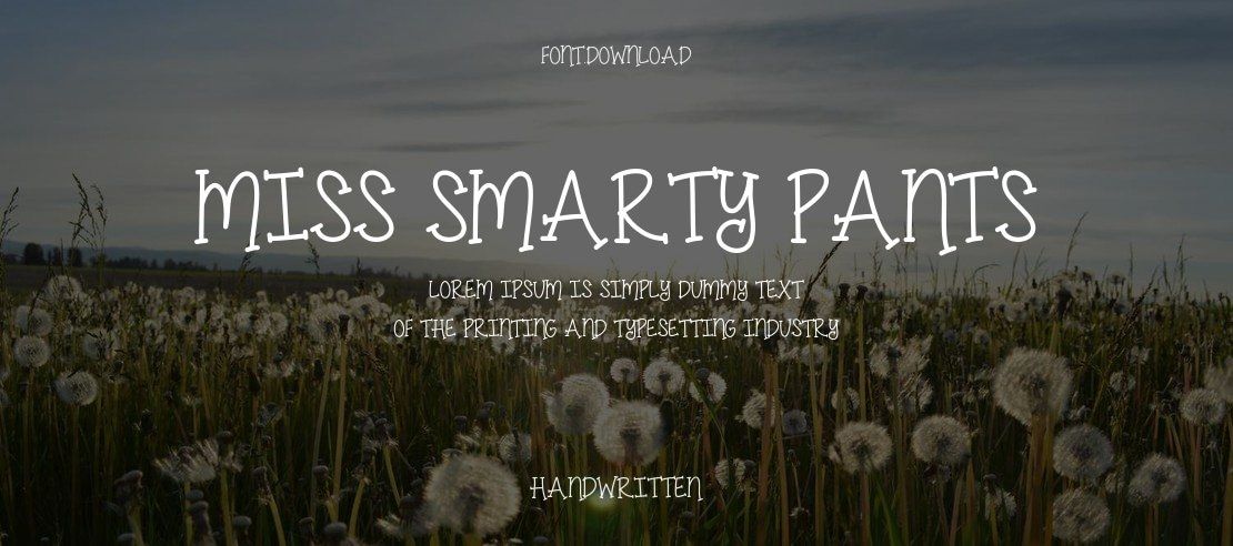 Miss Smarty Pants Font Family