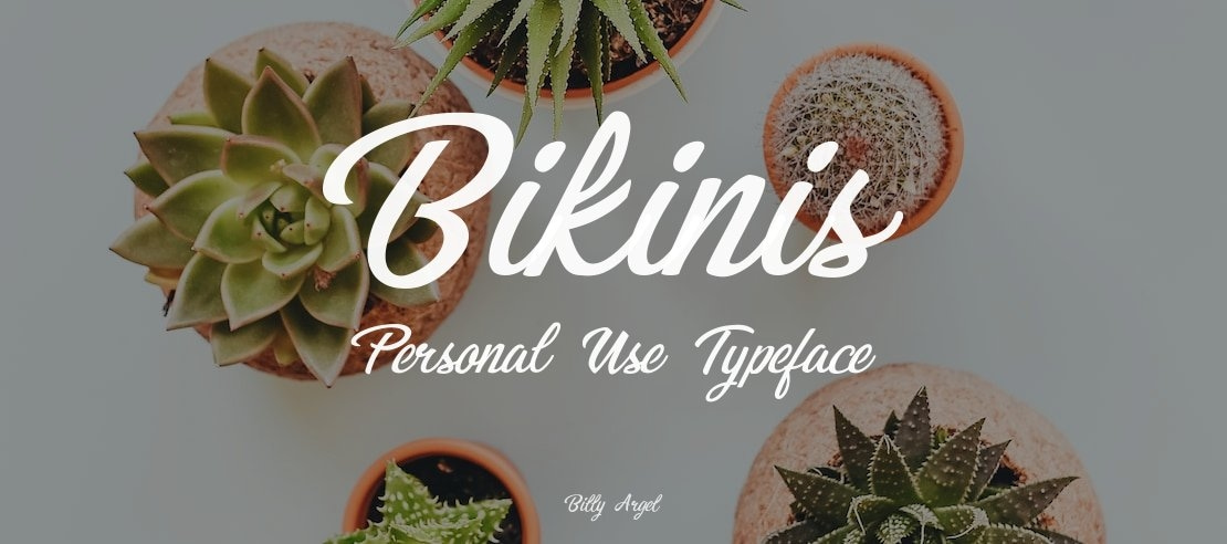 Bikinis Personal Use Font Family