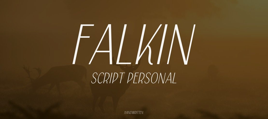 Falkin Script PERSONAL Font Family