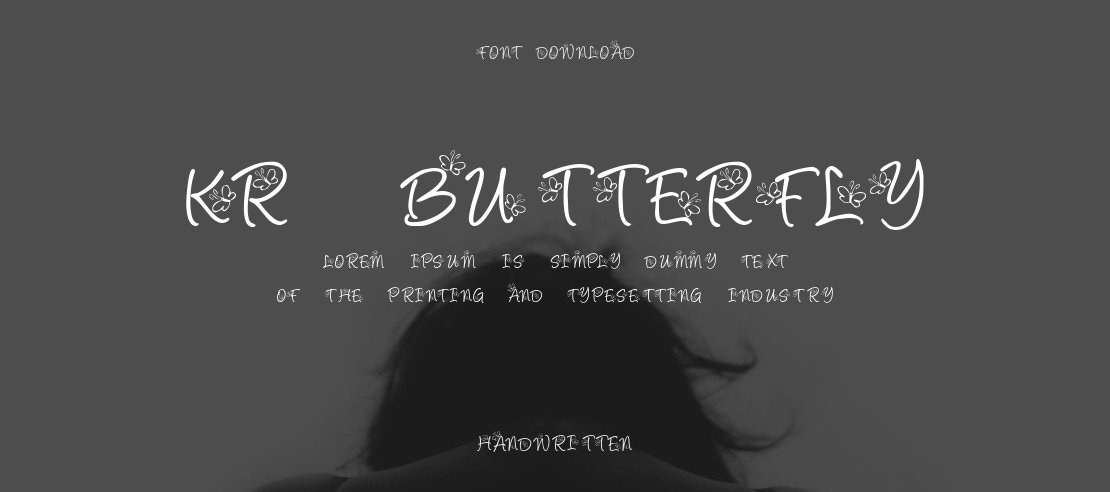 KR Butterfly Font