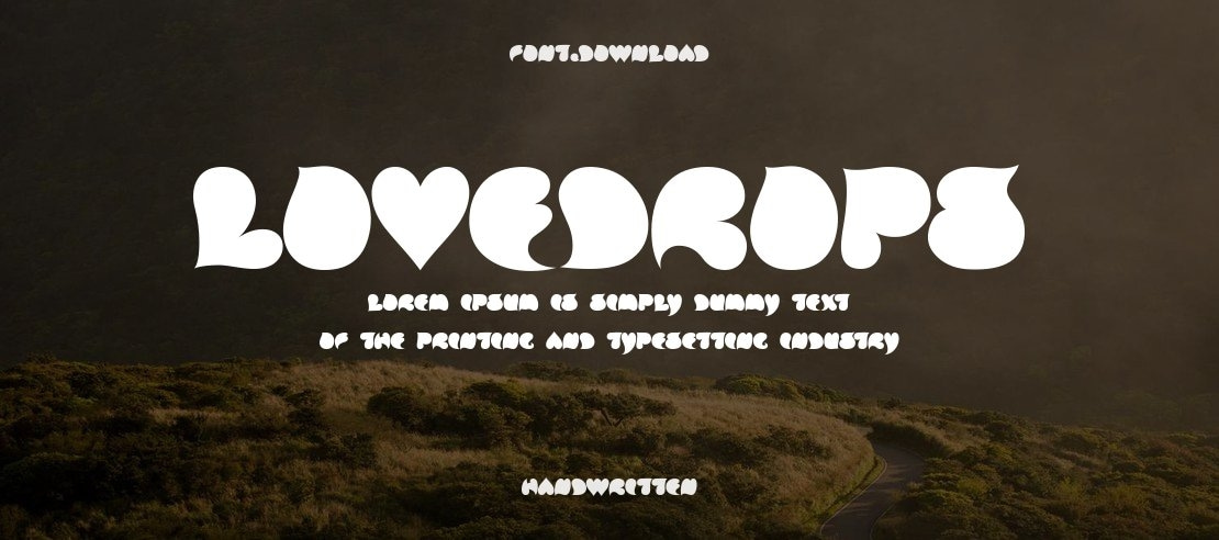 Lovedrops Font