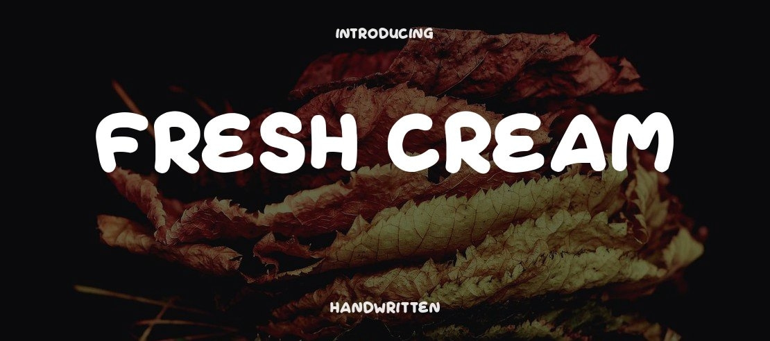 Fresh Cream Font Family