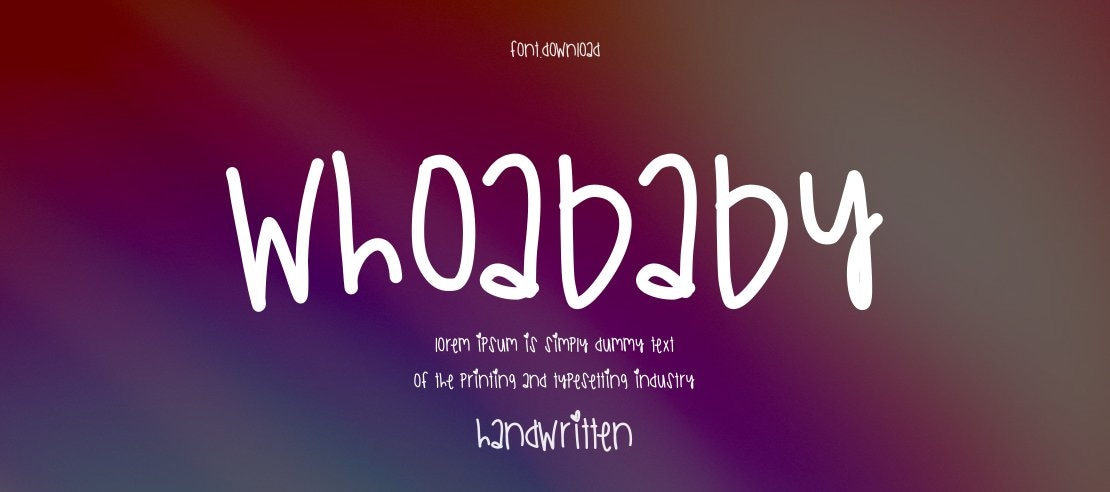 WhoaBaby Font