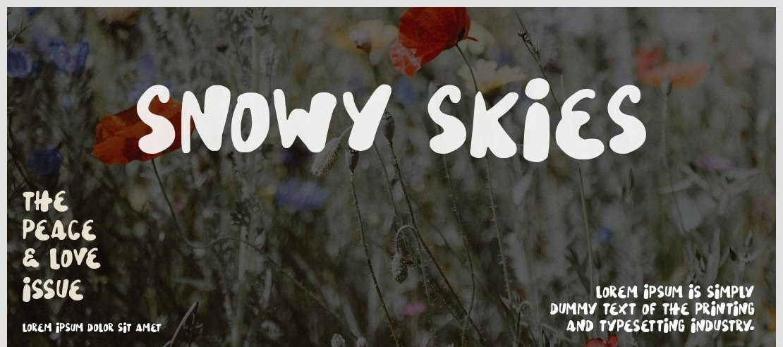 Snowy Skies Font Family