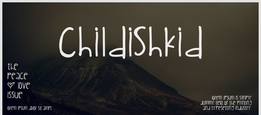 ChildishKid Font