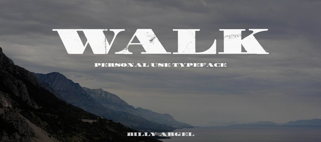 WALK Personal Use Font