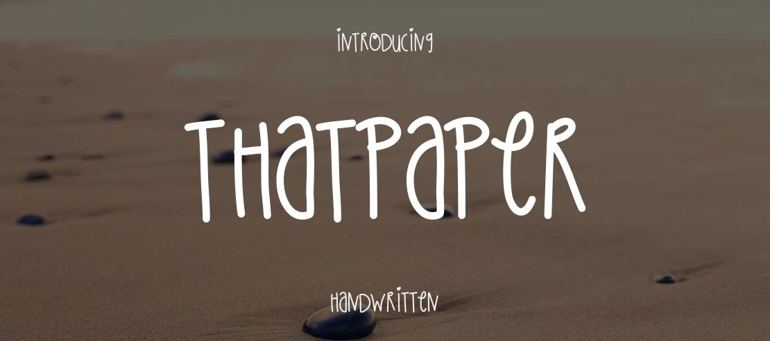 ThatPaper Font