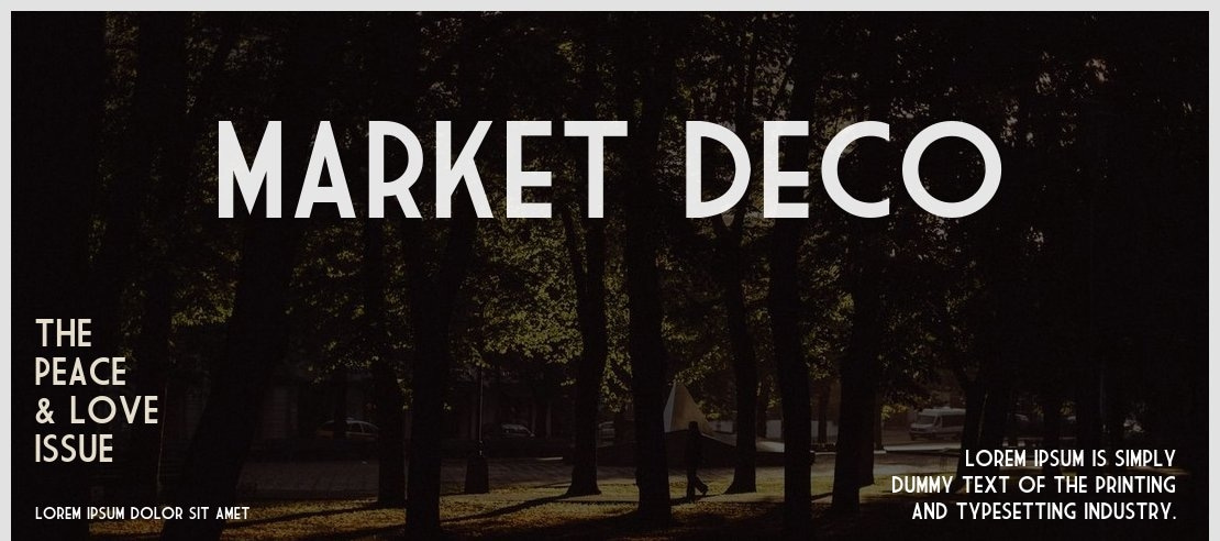 Market Deco Font