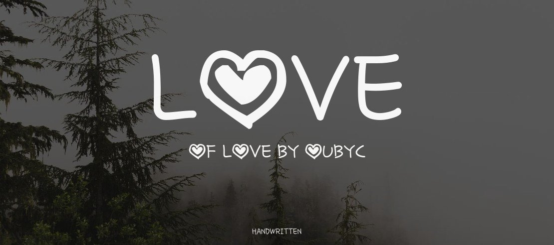 love of love by OUBYC Font Family