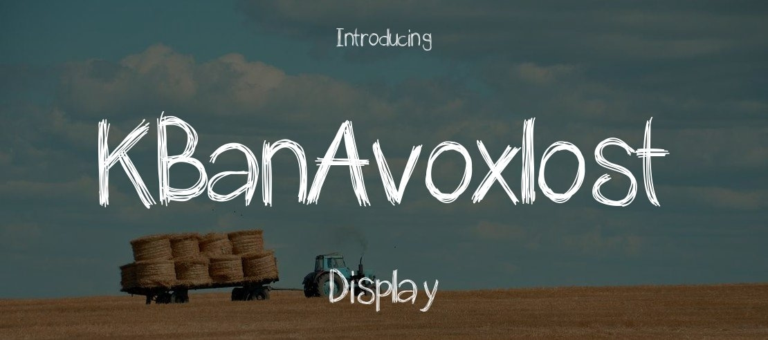 KBanAvoxlost Font