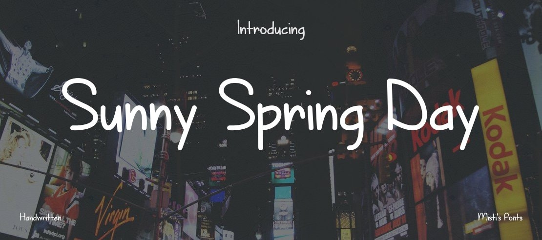 Sunny Spring Day Font