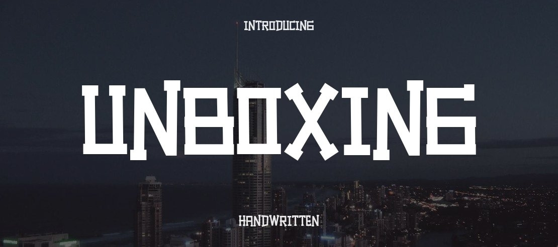 Unboxing Font