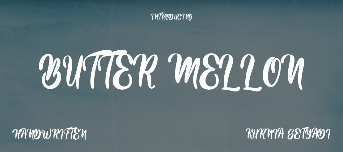 Butter Mellon Font