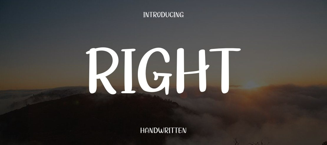 RIGHT Font