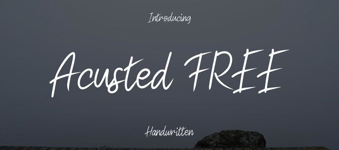 Acusted FREE Font