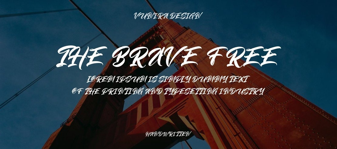 The Brave FREE Font