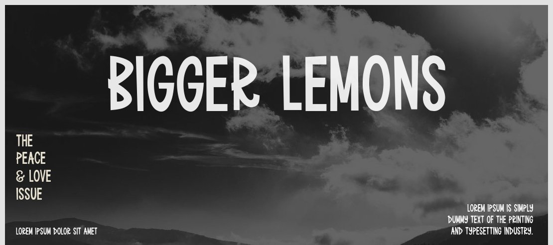 Bigger Lemons Font