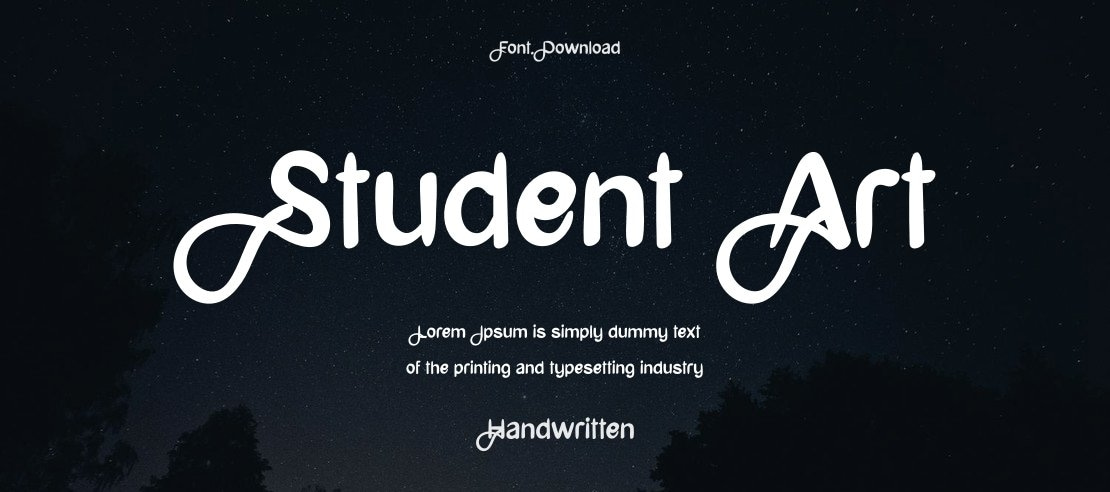 Student Art Font