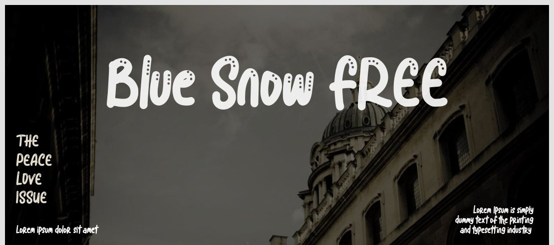 Blue Snow FREE Font