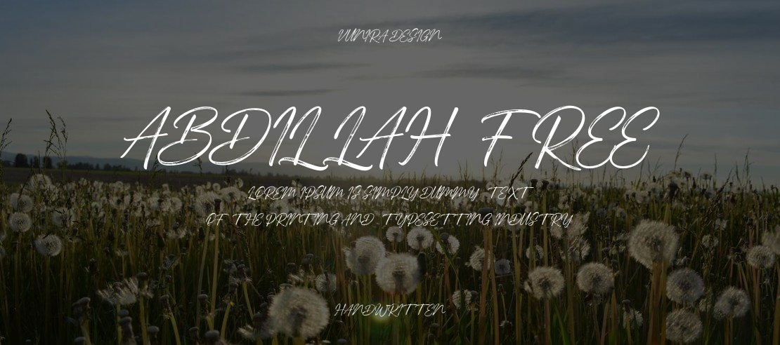 Abdillah FREE Font