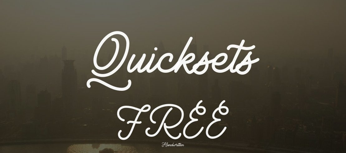 Quicksets FREE Font