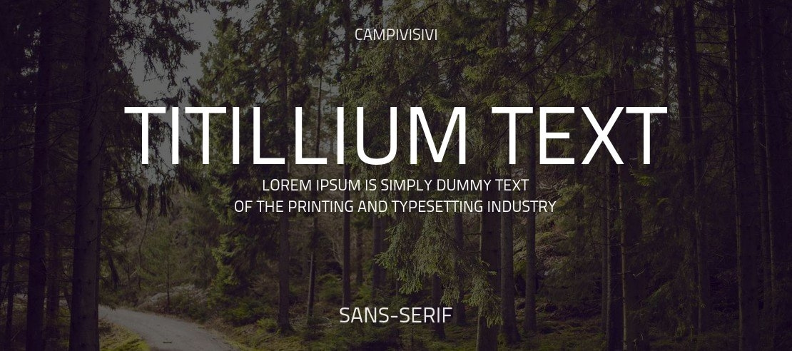 Titillium Text Font Family