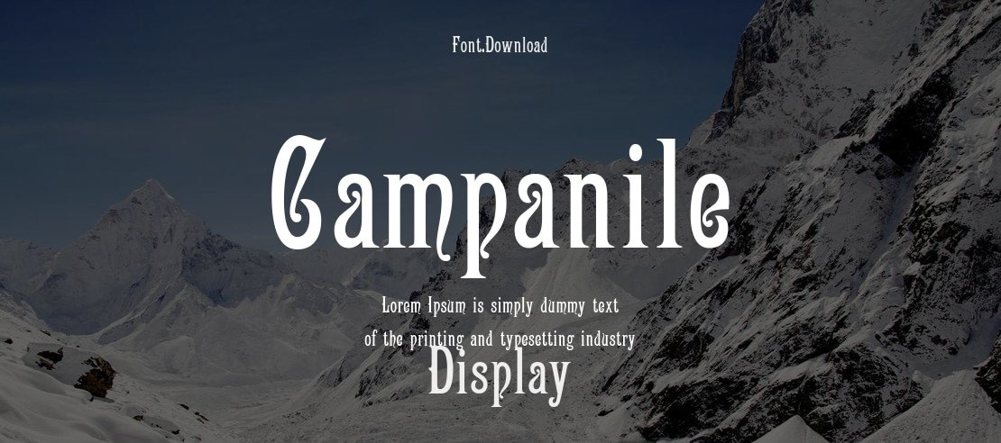 Campanile Font