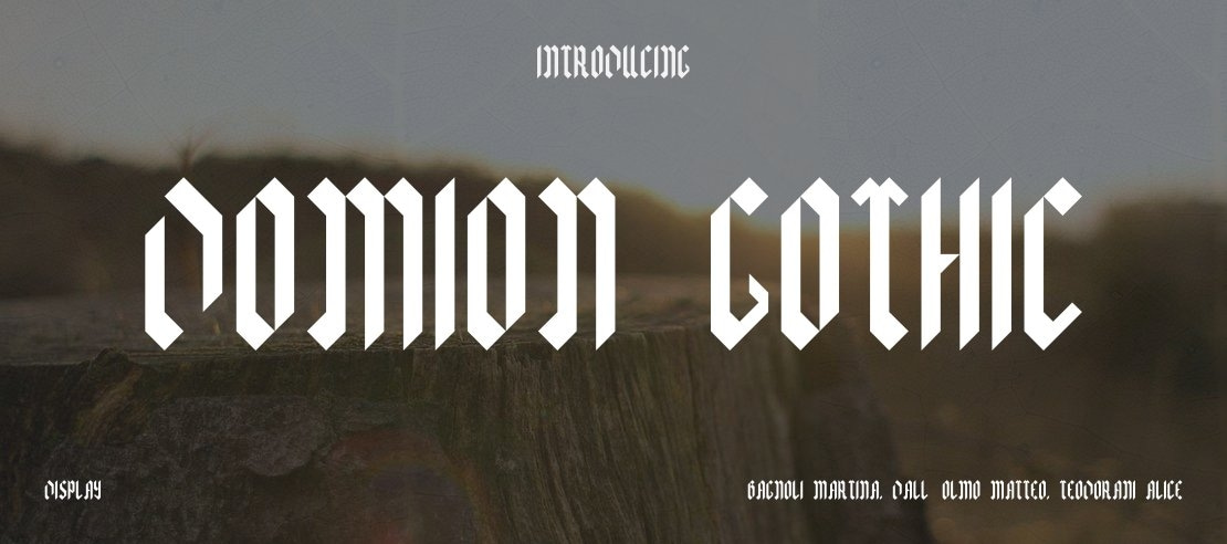 Domion Gothic Font