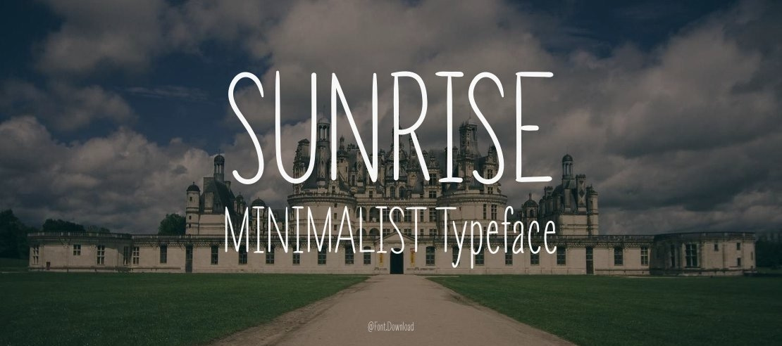 SUNRISE MINIMALIST Font