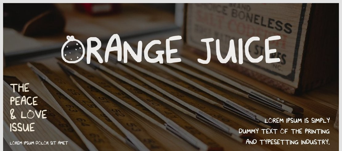 Orange Juice Font