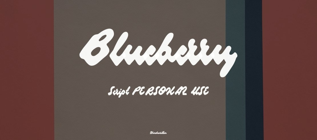 Blueberry Script PERSONAL USE Font