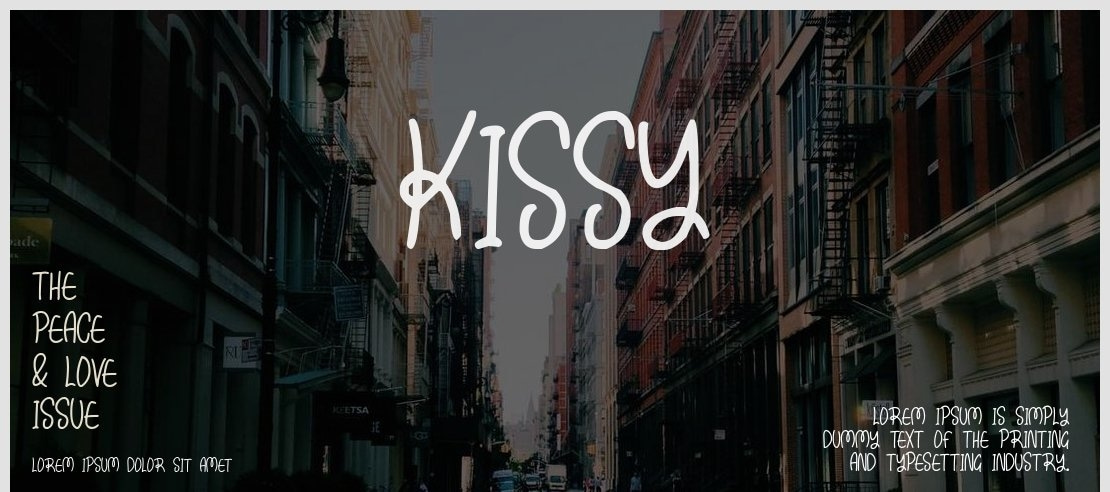 Kissy Font