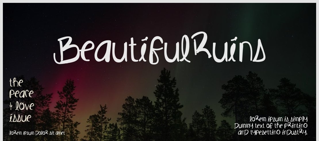 BeautifulRuins Font