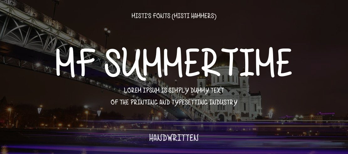 Mf Summertime Font