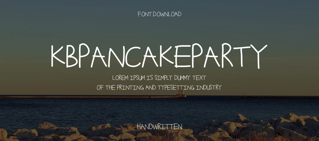 KBPancakeParty Font