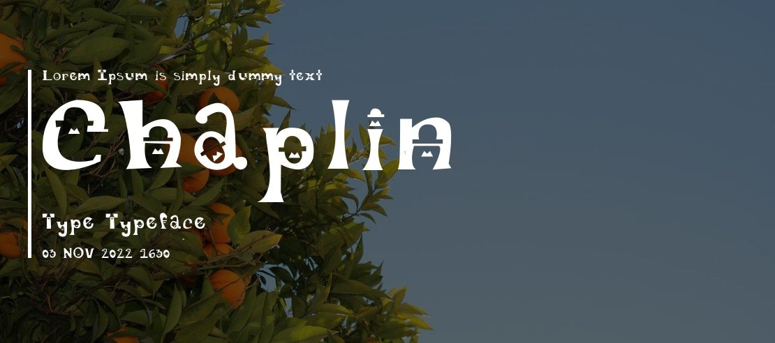 Chaplin Type Font