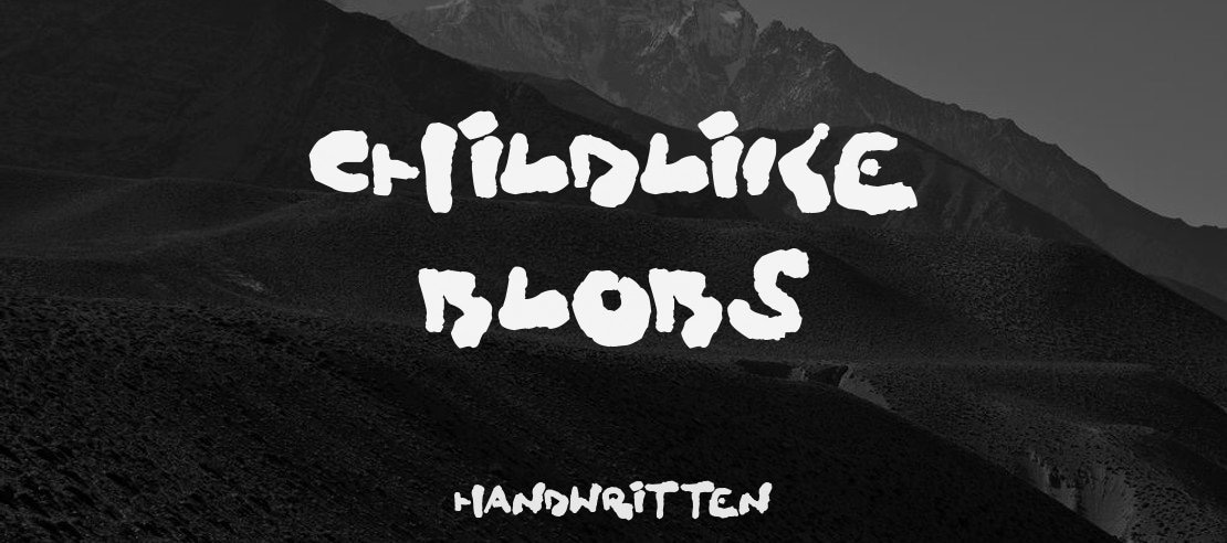 Childlike Blobs Font