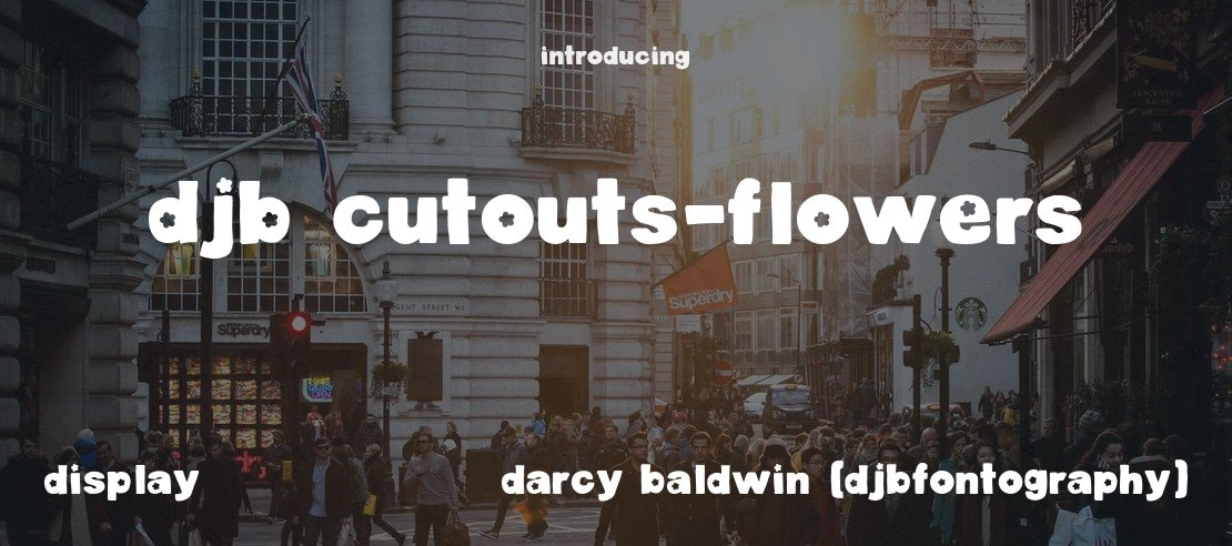 DJB Cutouts-Flowers Font Family