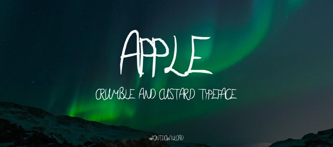 Apple Crumble and Custard Font Family