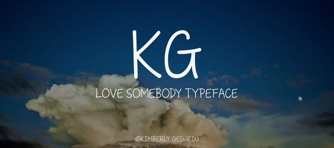 KG Love Somebody Font