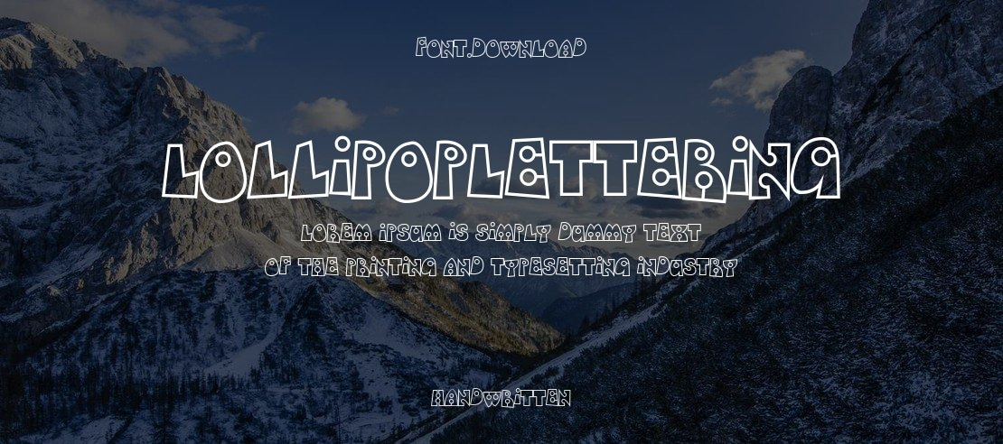 LollipopLettering Font