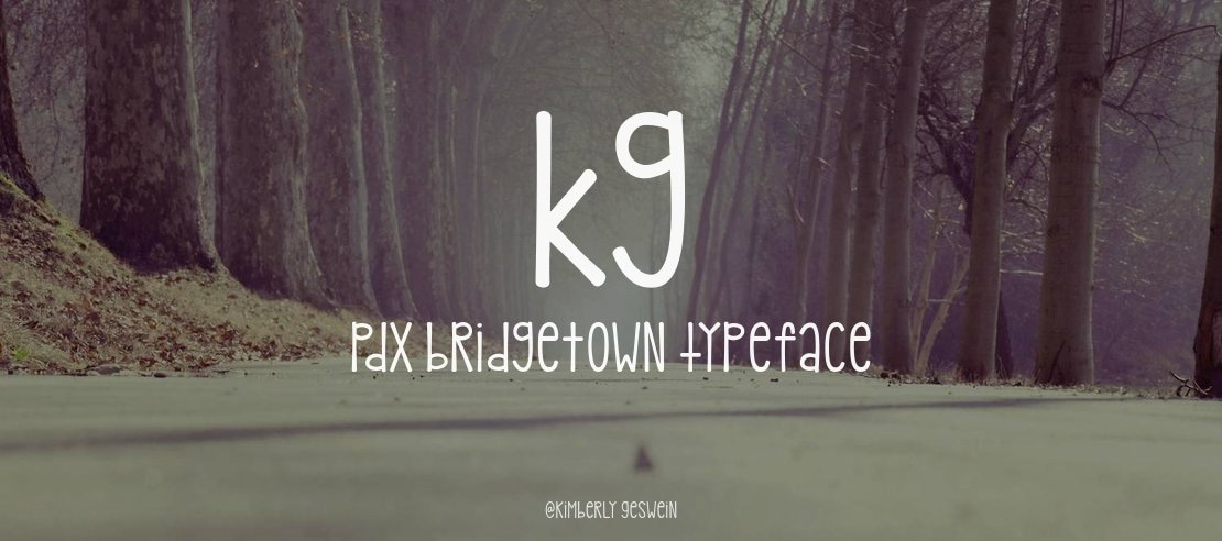 kg pdx bridgetown Font